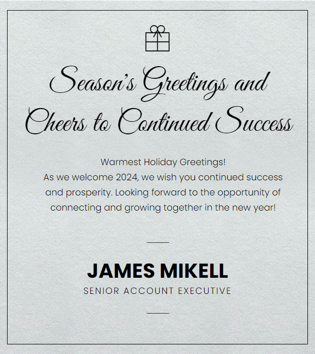 James Mikell Holiday Greeting Card | GDS Link