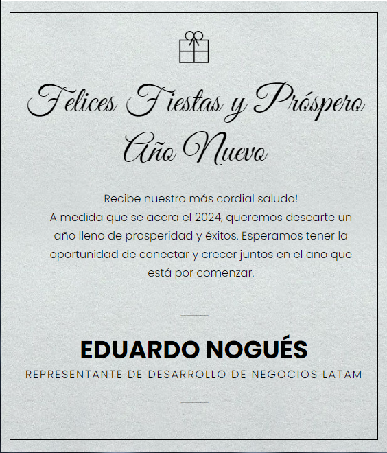 Felices Fiestas y próspero año nuevo | Eduardo Nogues | GDS Link