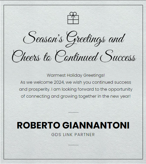 Roberto Giannantoni Holiday Greeting Card | GDS Link