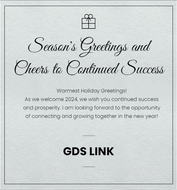 2023 Holiday Greeting Card | GDS Link